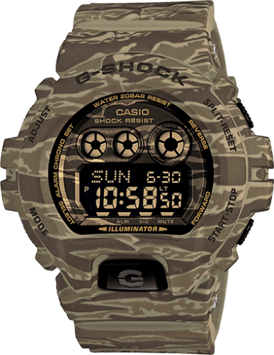 Casio GD-X6900CM-5 Green Tiger Camo