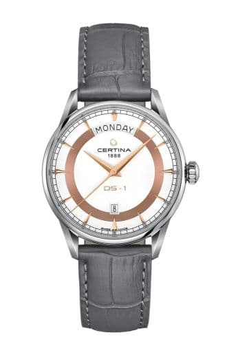 Certina DS-1 Day Date Stainless Steel / White