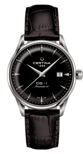 Certina DS-1 Powermatic 80 40 Stainless Steel / Black / Strap