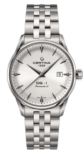 Certina DS-1 Powermatic 80 40 Stainless Steel / Silver / Bracelet