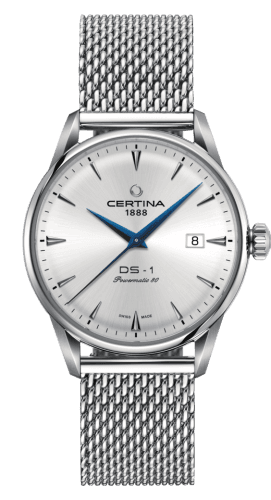 Certina DS-1 Powermatic 80 40 Stainless Steel / Silver / Mesh