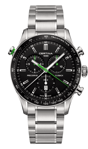 Certina DS-2 Chronograph Flyback Stainless Steel / Black / Bracelet