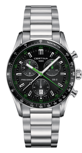 Certina DS-2 Chronograph Stainless Steel / Black / Bracelet
