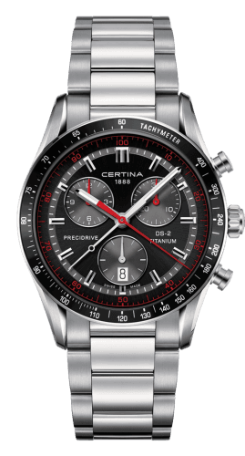 Certina DS-2 Chronograph Stainless Steel / Black / Bracelet