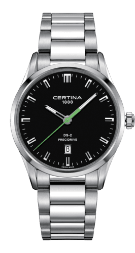 Certina DS-2 Quartz Stainless Steel / Black / BRacelet