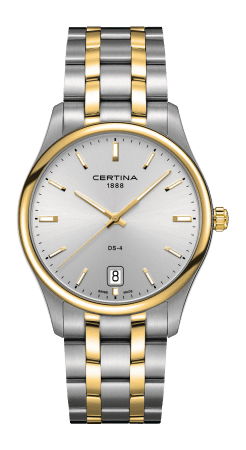 Certina DS 4 Big Size Two Tone Silver