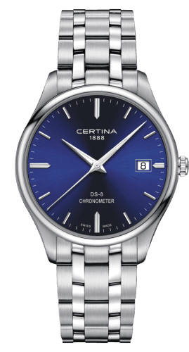 Certina DS-8 Chronometer Stainless Steel / Blue / Bracelet