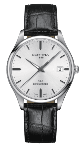 Certina DS-8 Chronometer Stainless Steel / Silver / Strap