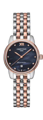 Certina DS-8 Lady Stainless Steel - Rose Gold / Black MOP / Bracelet