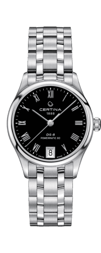 Certina DS-8 Powermatic 80 Lady Stainless Steel / Black / Bracelet