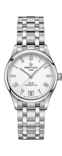 Certina DS-8 Powermatic 80 Lady Stainless Steel / White / Bracelet