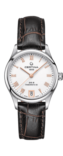 Certina DS-8 Powermatic 80 Lady Stainless Steel / White / Strap