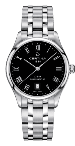 Certina DS-8 Powermatic Stainless Steel / Black / Bracelet