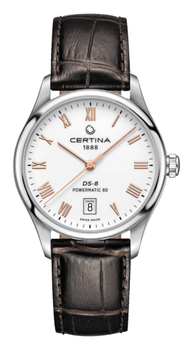 Certina DS-8 Powermatic Stainless Steel / White / Strap