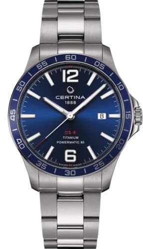 Certina DS-8 Powermatic Titanium / Blue / Bracelet