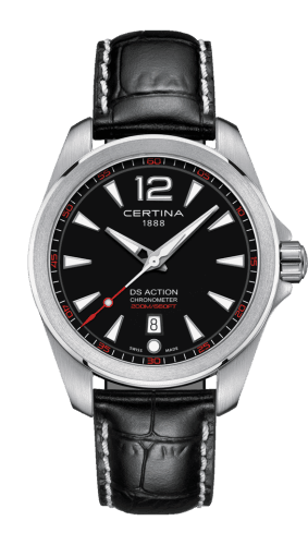 Certina DS Action 41 Quartz Stainless Steel / Black / Strap