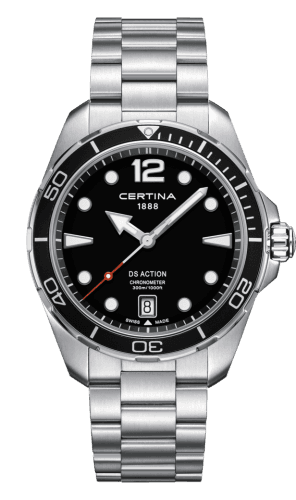 Certina DS Action 43 Quartz Stainless Steel / Black