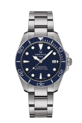 Certina DS Action Diver 40.5 Powermatic Titanium / Blue / Bracelet