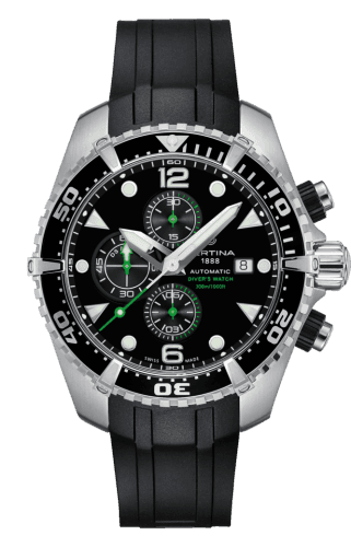 Certina DS Action Diver Chronograph Automatic Stainless Steel / Black / Rubber