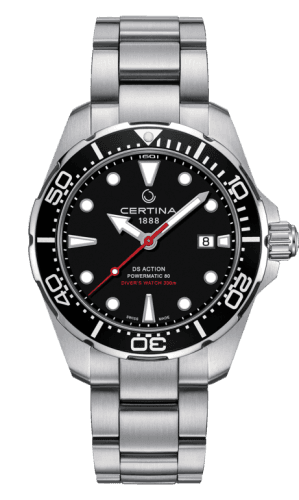 Certina DS Action Diver Powermatic 80 Stainless Steel / Black / Bracelet