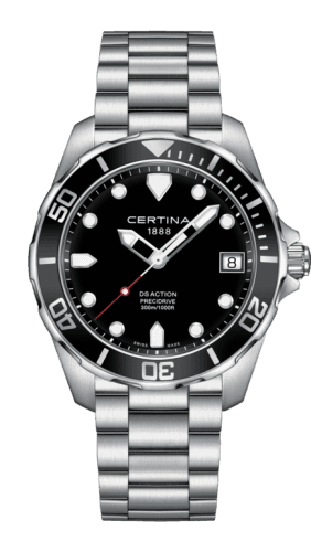Certina DS Action Diver PreciDrive Stainless Steel / Black / Bracelet