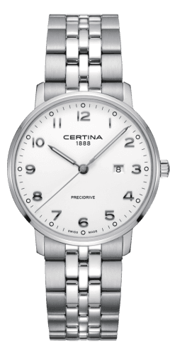 Certina DS Caimano 39 Stainless Steel / White / Bracelet