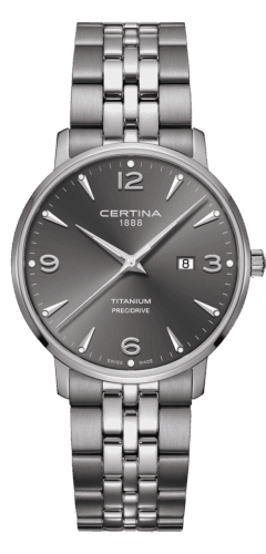 Certina DS Caimano 39 Titanium / Grey / Bracelet