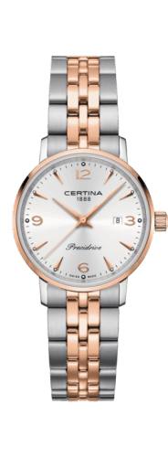 Certina DS Caimano Lady Stainless Steel - Rose Gold / Silver / Bracelet