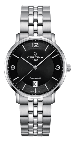 Certina DS Caimano Powermatic 80 Stainless Steel / Black / Bracelet
