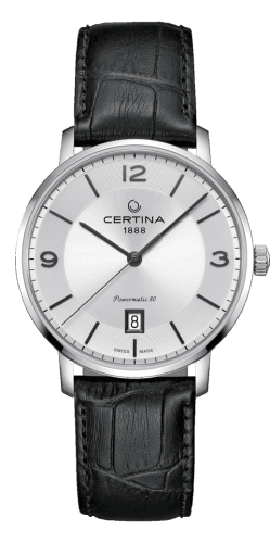 Certina DS Caimano Powermatic 80 Stainless Steel / Silver / Strap