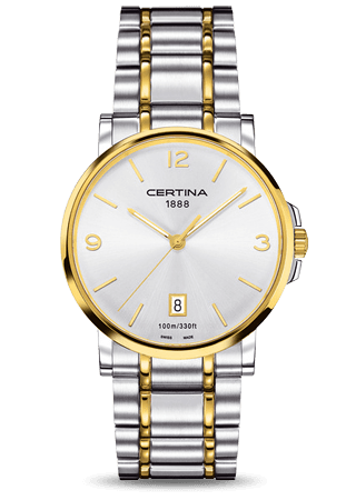 Certina DS Caimano Two Tone Silver