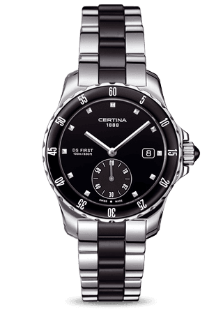 Certina DS First Lady Ceramic Black Bracelet