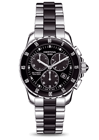 Certina DS First Lady Ceramic Chrono Black