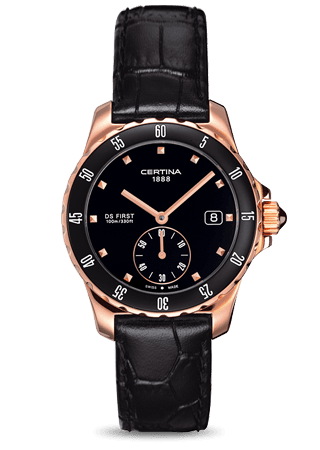 Certina DS First Lady Ceramic Rose Black