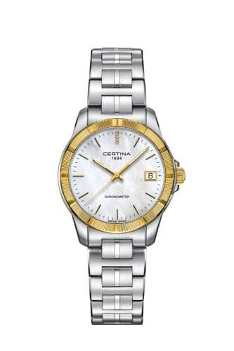 Certina DS Jubile Lady Quartz Stainless Steel - Yellow Gold / MOP / Bracelet
