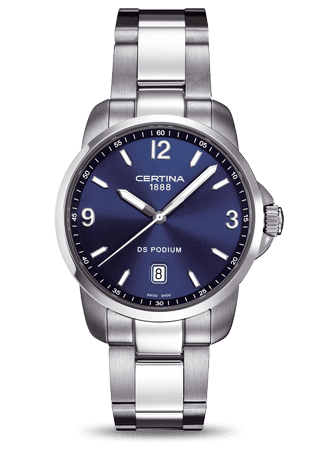 Certina DS Podium 3 Hands Blue