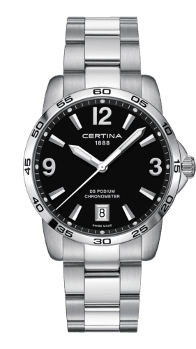 Certina DS Podium 40 Stainless Steel / Black / Bracelet