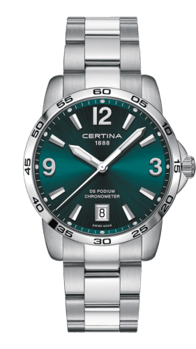 Certina DS Podium 40 Stainless Steel / Green / Bracelet