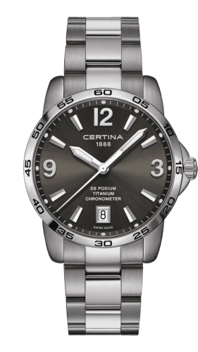 Certina DS Podium 40 Titanium / Grey / Bracelet