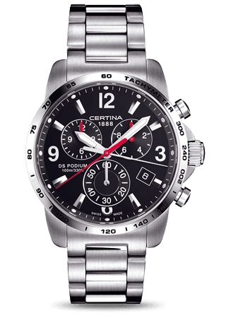 Certina DS Podium Big Size Chrono Black Bracelet