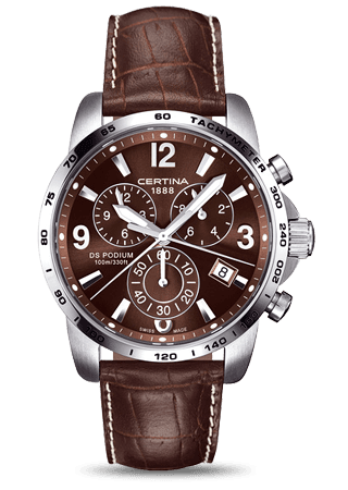 Certina DS Podium Big Size Chrono Brown