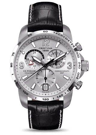 Certina DS Podium Big Size Chrono GMT Silver