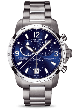 Certina DS Podium Big Size Chrono GMT Titanium