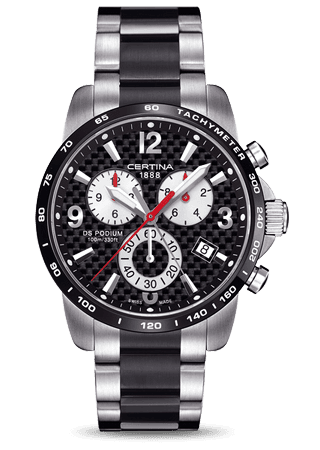 Certina DS Podium Big Size Chrono PVD Carbon