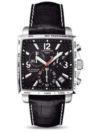 Certina DS Podium Square Chronograph Black