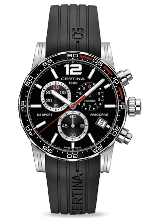 Certina DS Sport Chrono Black Rubber