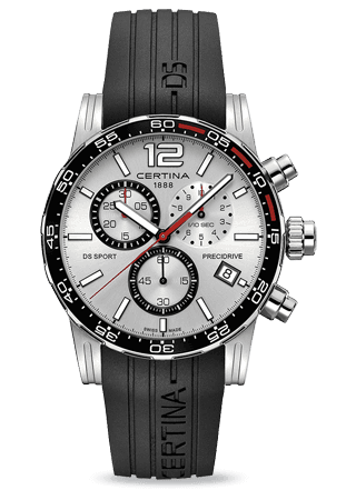 Certina DS Sport Chrono Silver Rubber