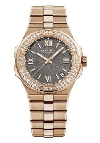 Chopard Alpine Eagle 41 Rose Gold / Diamond / Grey