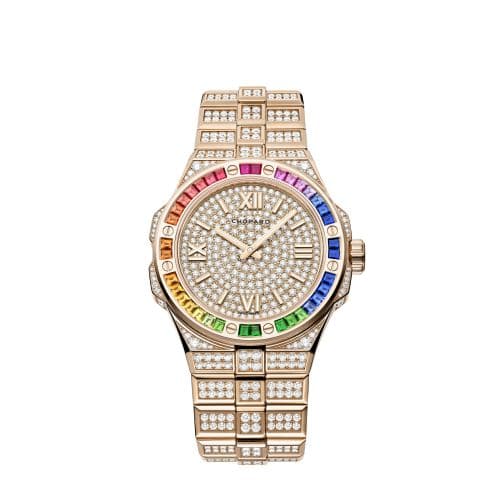 Chopard Alpine Eagle Frozen 41 Rose Gold - Rainbow