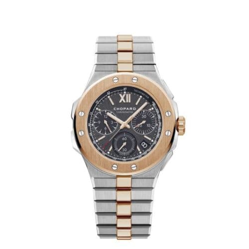 Chopard Alpine Eagle XL Chronograph Stainless Steel - Rose Gold / Black / Bracelet